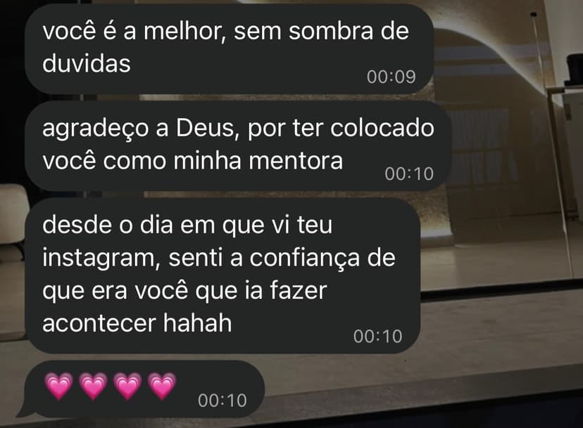 Depoimento de aluna da imersão