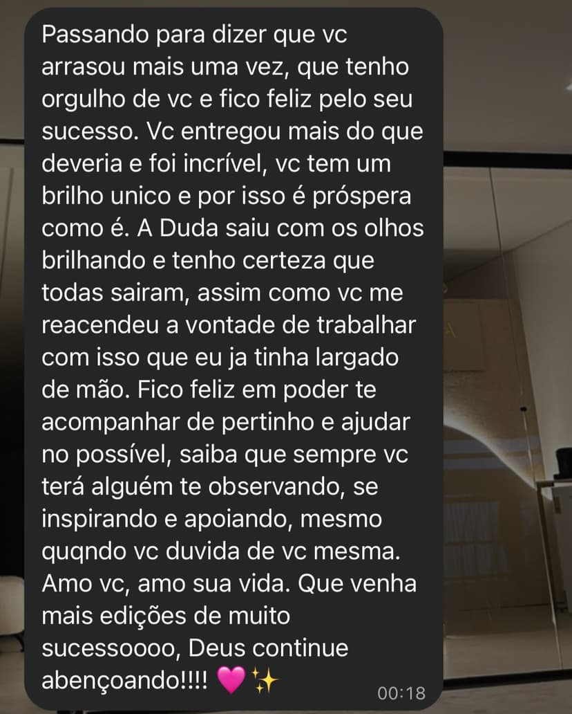 Depoimento de aluna da imersão
